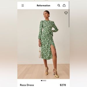 NWT Reformation Riza Dress size 6